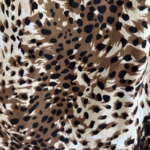 Chico's Animal Print Midi Skirt - Brown and Black - Picture 3 of 7